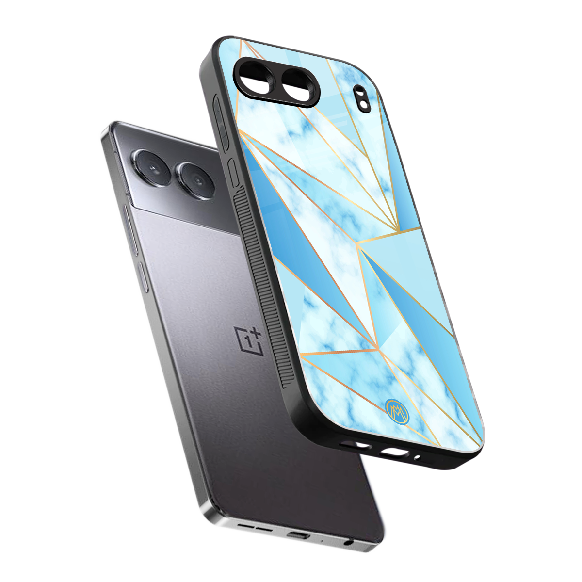 french marble back phone cover | glass case for oneplus nord 4