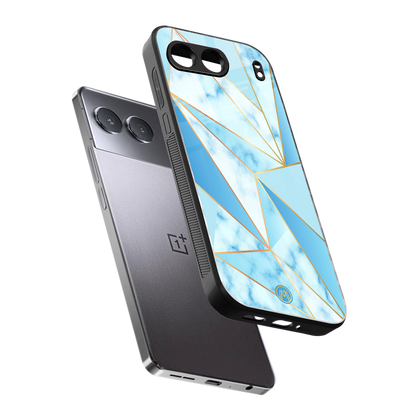 french marble back phone cover | glass case for oneplus nord 4
