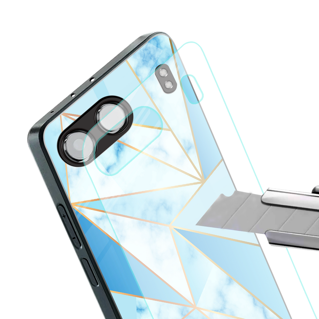 french marble back phone cover | glass case for oneplus nord 4