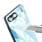 french marble back phone cover | glass case for oneplus nord 4
