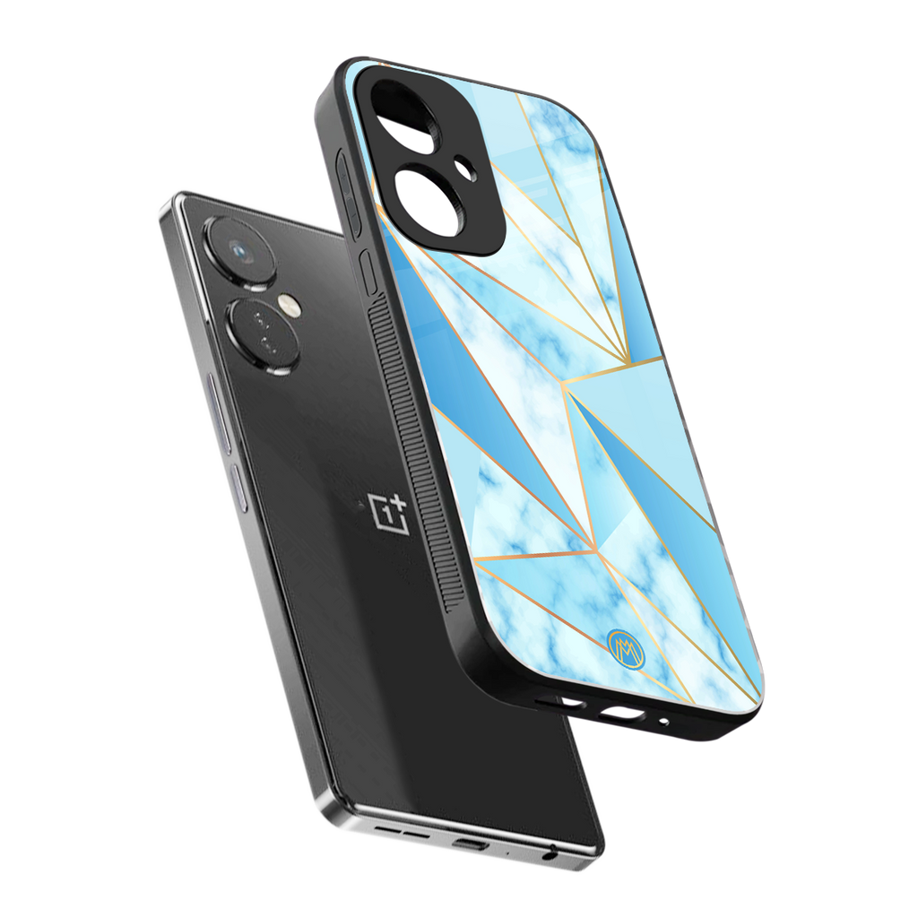 french marble back phone cover | glass case for oneplus nord ce 3