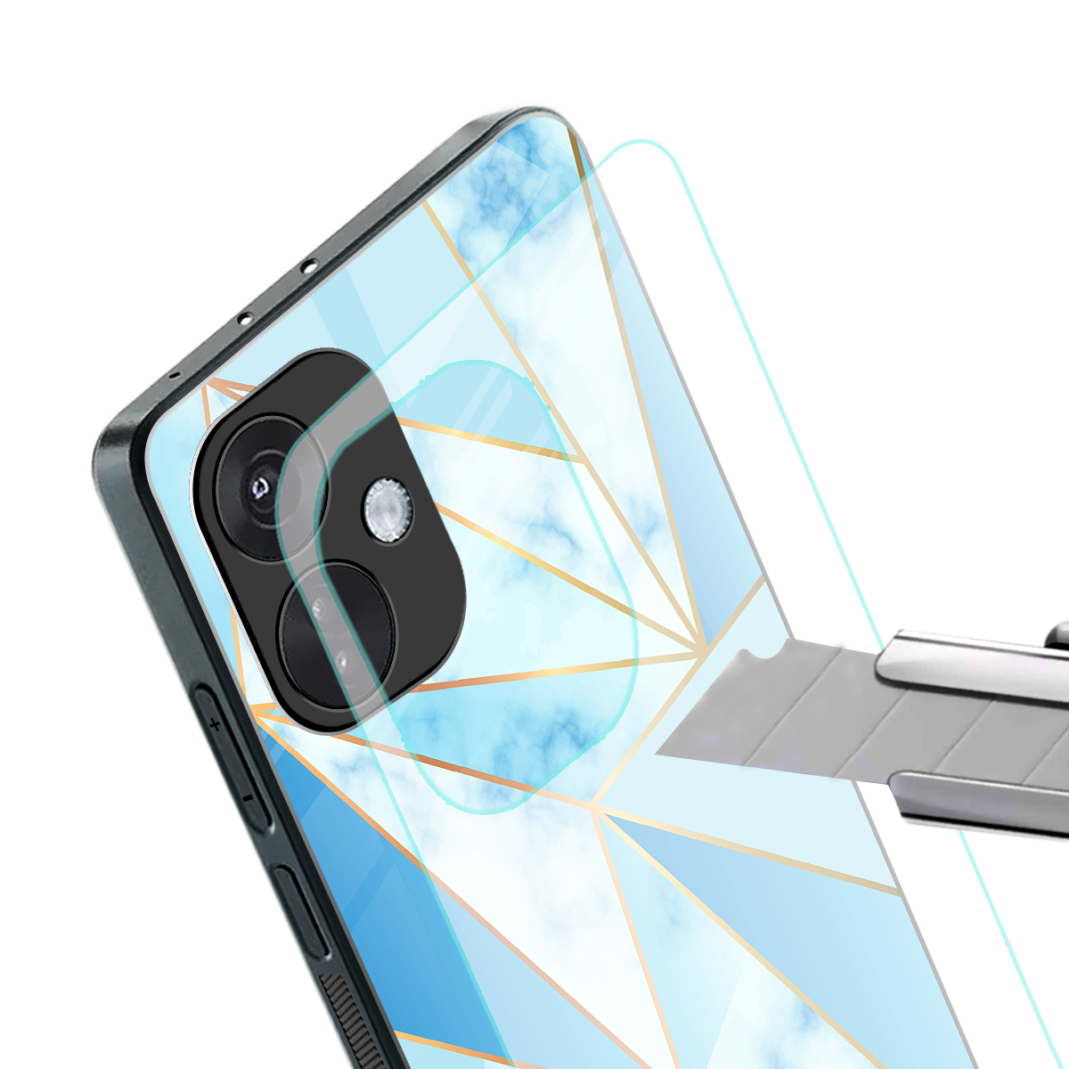 french marble back phone cover | glass case for oneplus nord ce 3