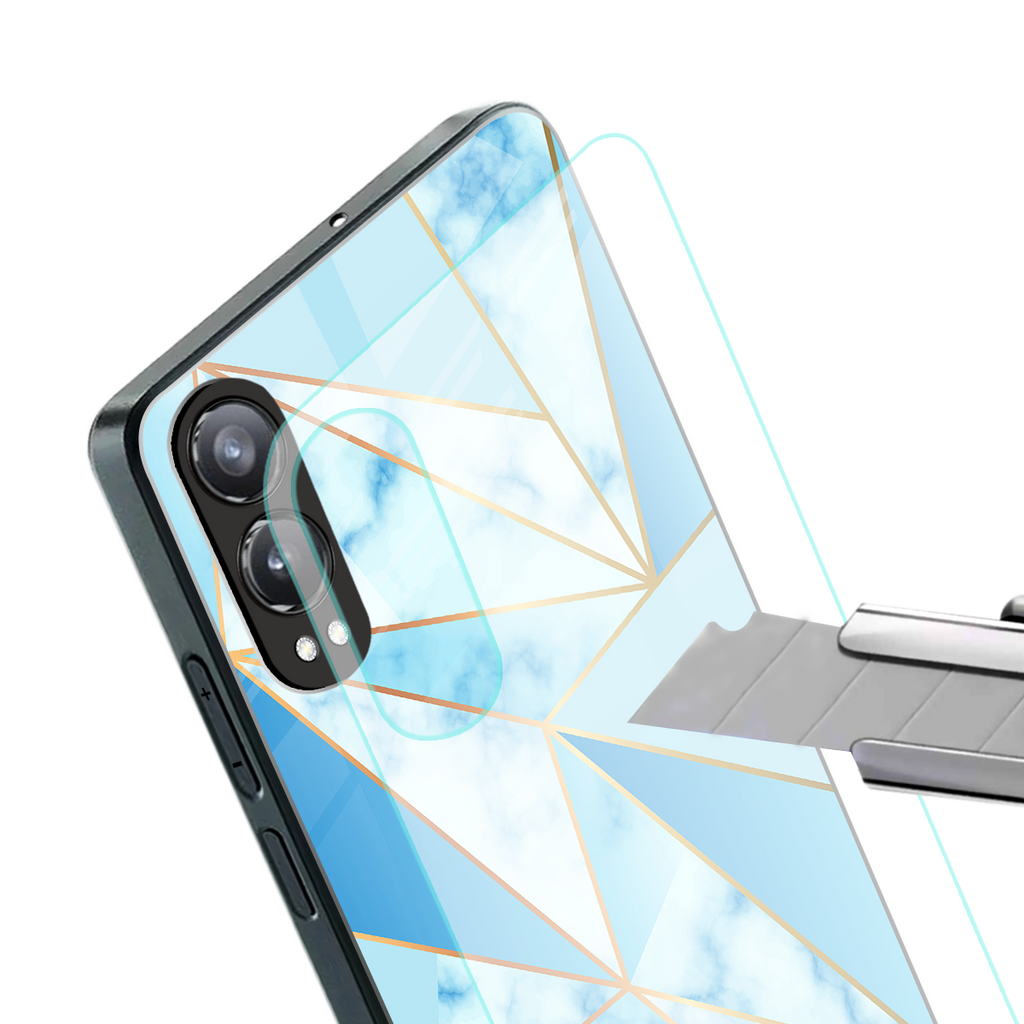 french marble back phone cover | glass case for oneplus nord ce 4 lite