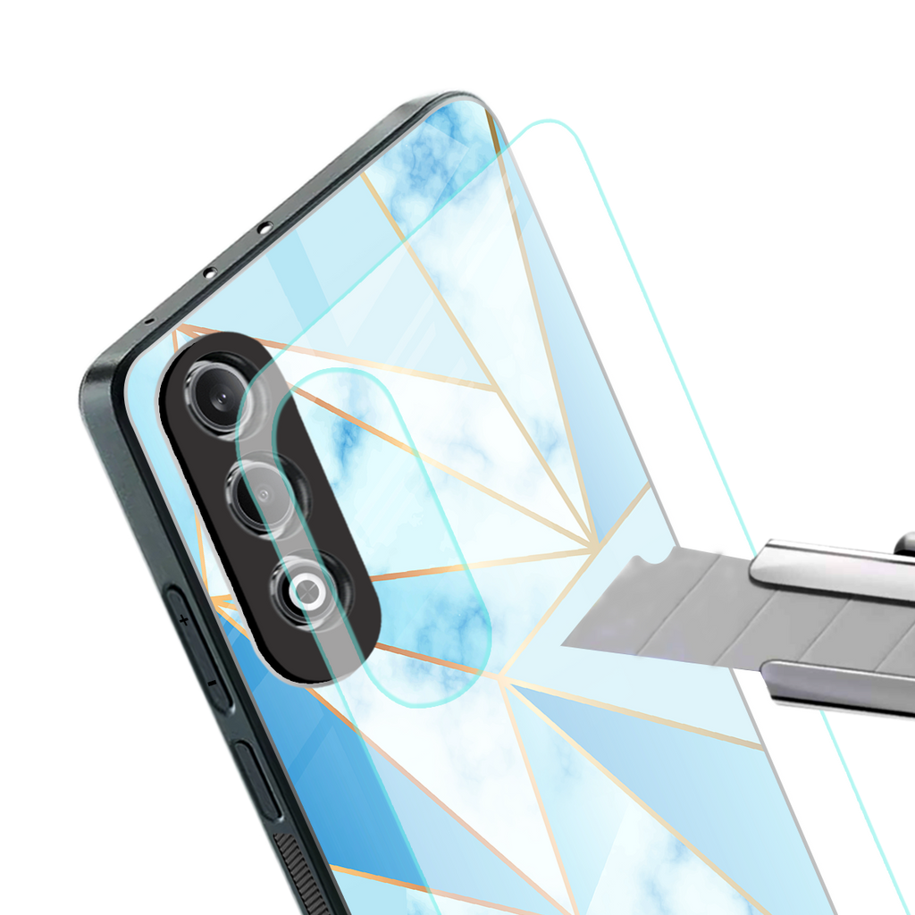 french marble back phone cover | glass case for oneplus nord ce 4