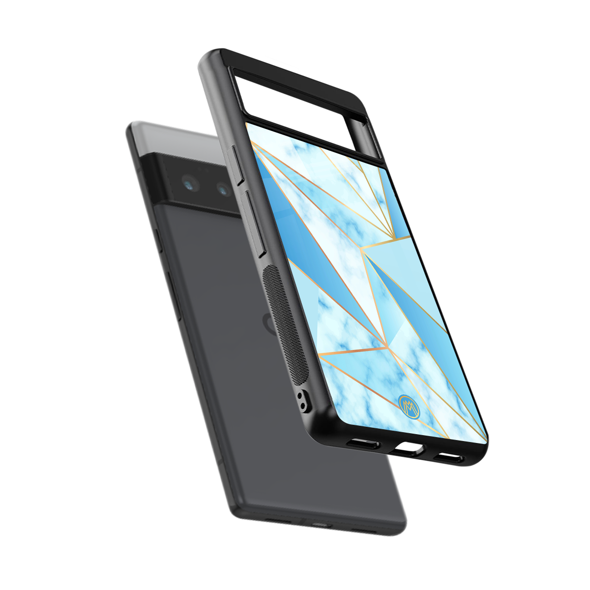 french marble back phone cover | glass case for google pixel 6 pro