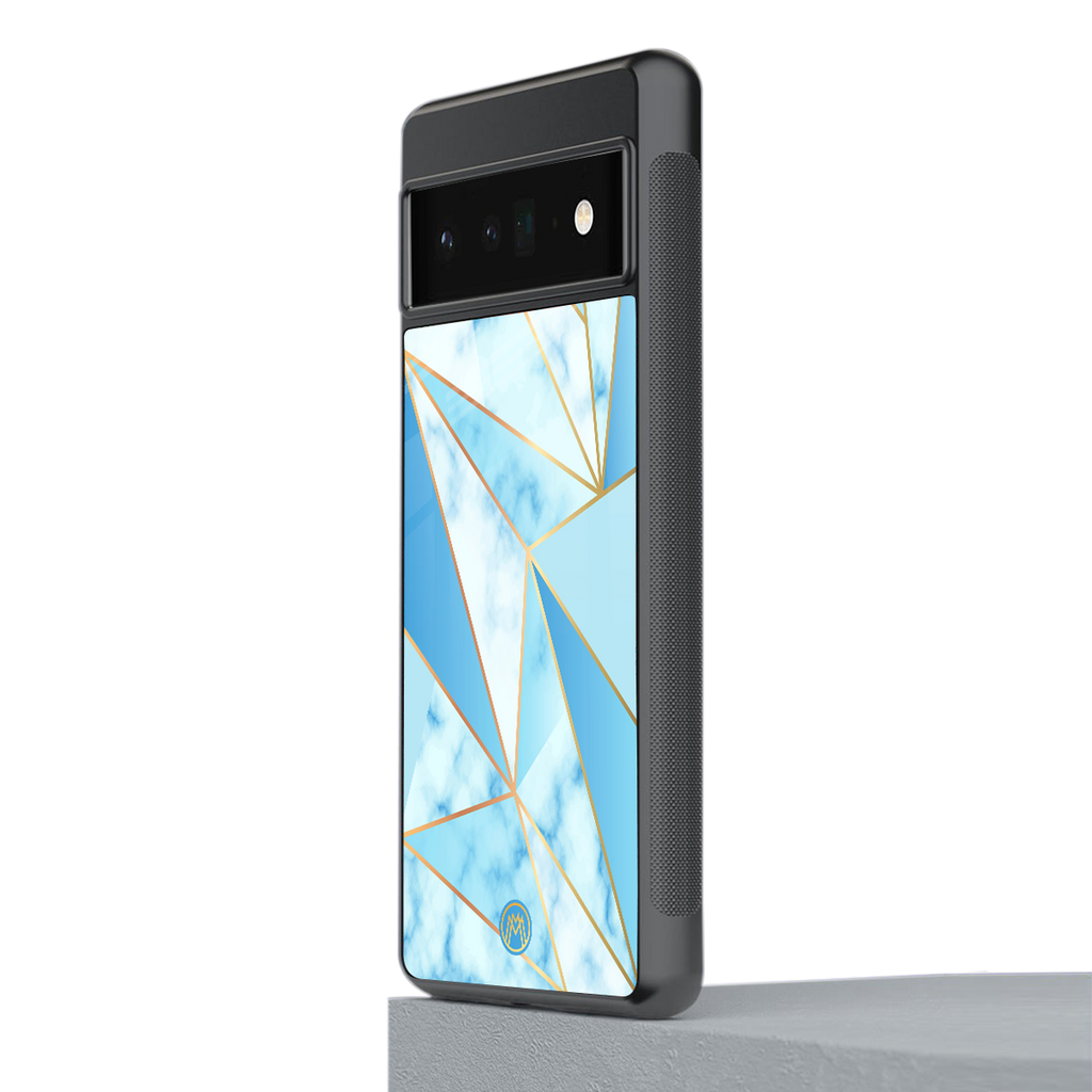french marble back phone cover | glass case for google pixel 6 pro