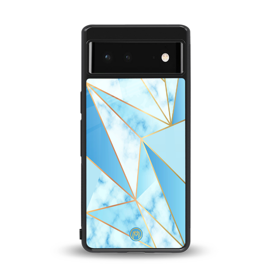 french marble back phone cover | glass case for google pixel 6