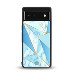french marble back phone cover | glass case for Google Pixel 6A