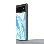 french marble back phone cover | glass case for Google Pixel 6A