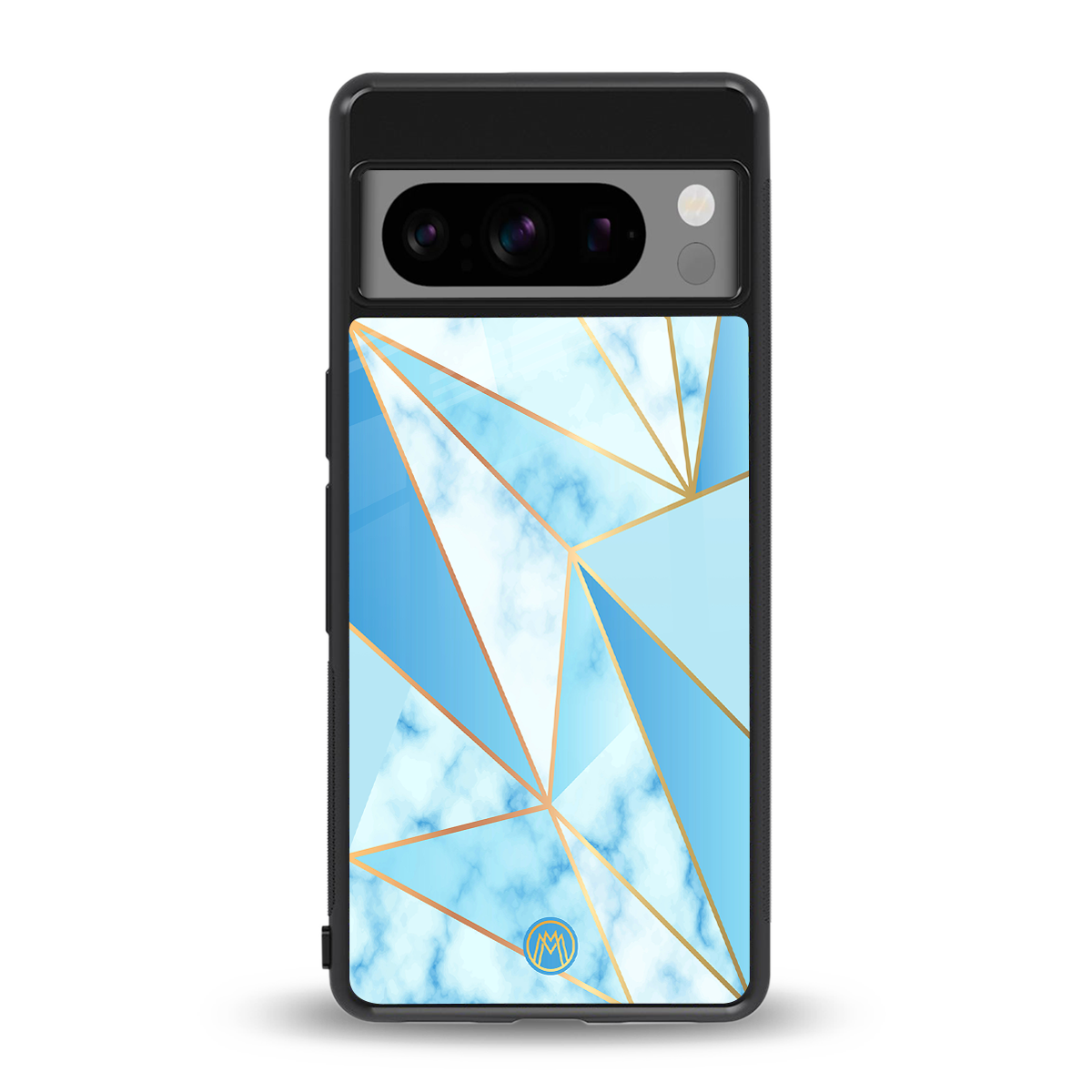 french marble back phone cover | glass case for google pixel 8 pro