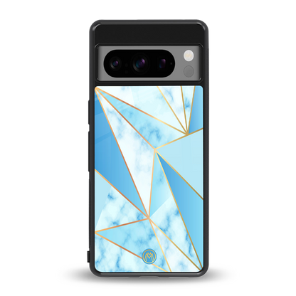 french marble back phone cover | glass case for google pixel 8 pro