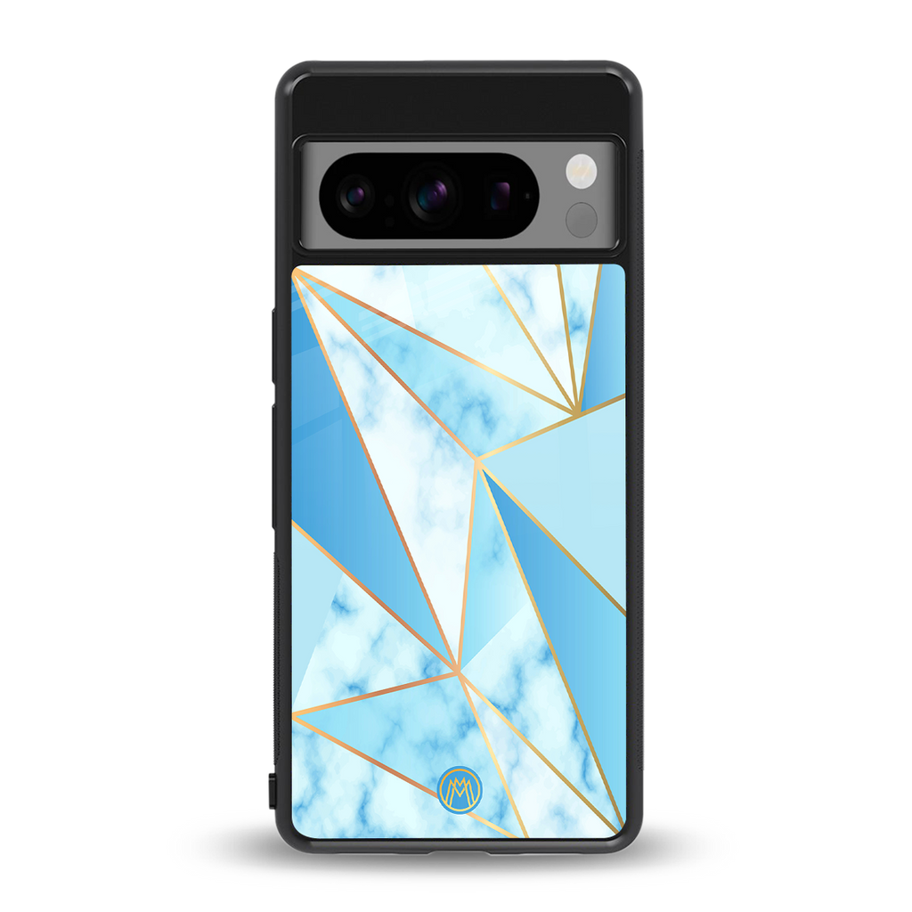french marble back phone cover | glass case for google pixel 8 pro