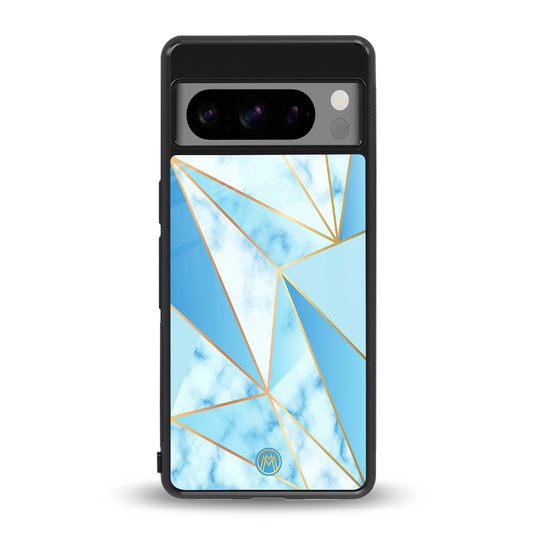french marble back phone cover | glass case for google pixel 8 pro