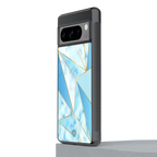 french marble back phone cover | glass case for google pixel 8 pro