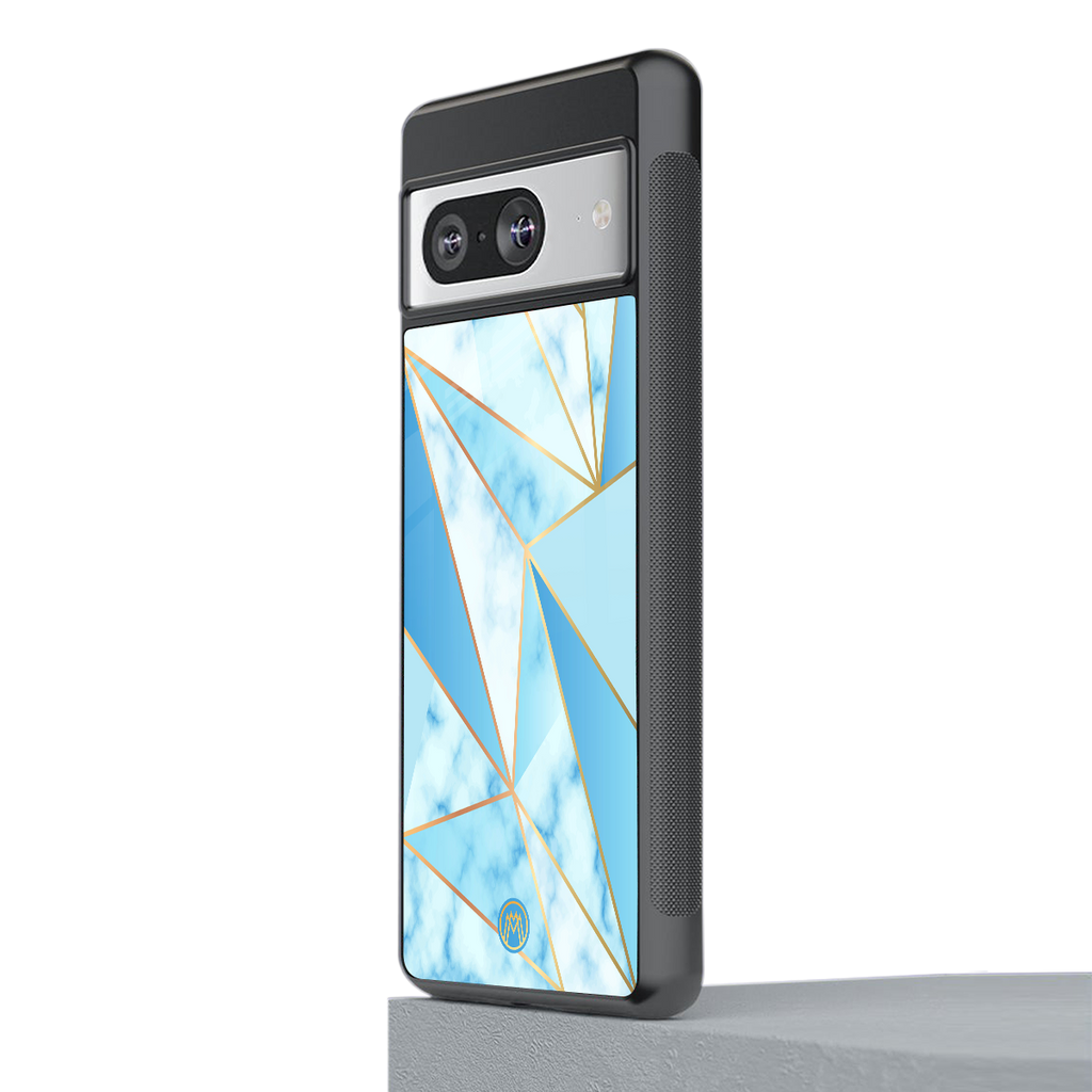 french marble back phone cover | glass case for Google Pixel 8