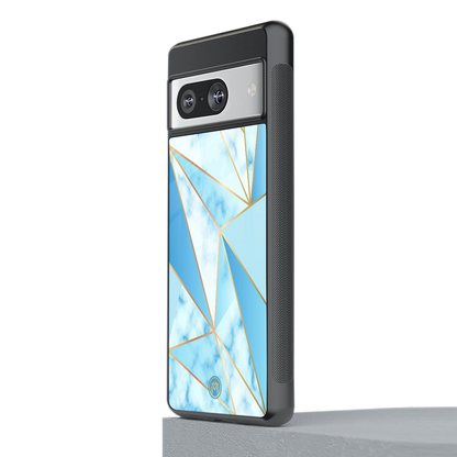 french marble back phone cover | glass case for Google Pixel 8