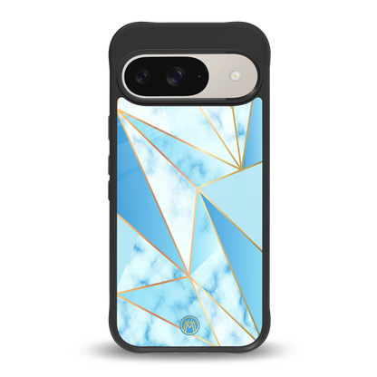 french marble back phone cover | glass case for google pixel 9
