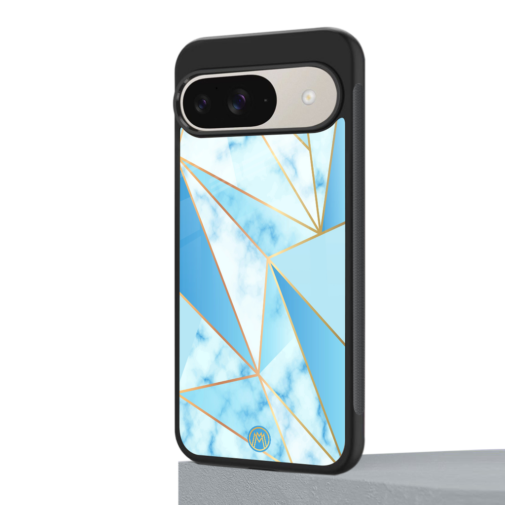 french marble back phone cover | glass case for google pixel 9