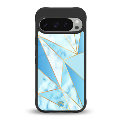 french marble back phone cover | glass case for google pixel 9 pro xl