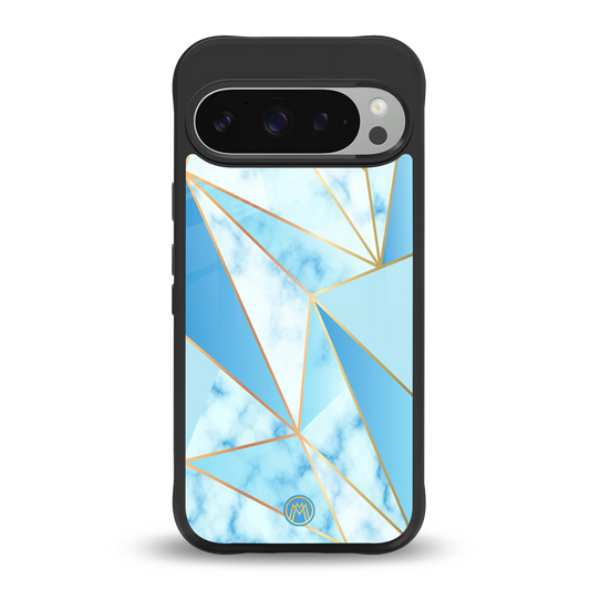french marble back phone cover | glass case for google pixel 9 pro xl