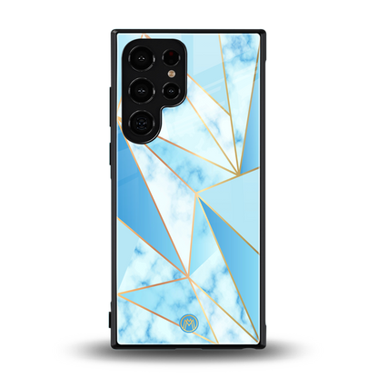 french marble back phone cover | glass case for samsung galaxy s23 ultra