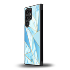 french marble back phone cover | glass case for samsung galaxy s23 ultra
