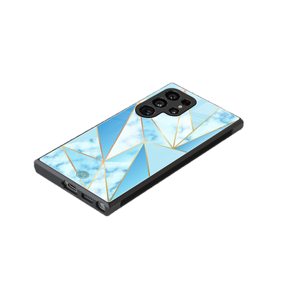 french marble back phone cover | glass case for samsung galaxy s23 ultra