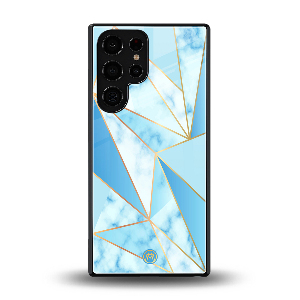 french marble back phone cover | glass case for samsung galaxy s25 ultra