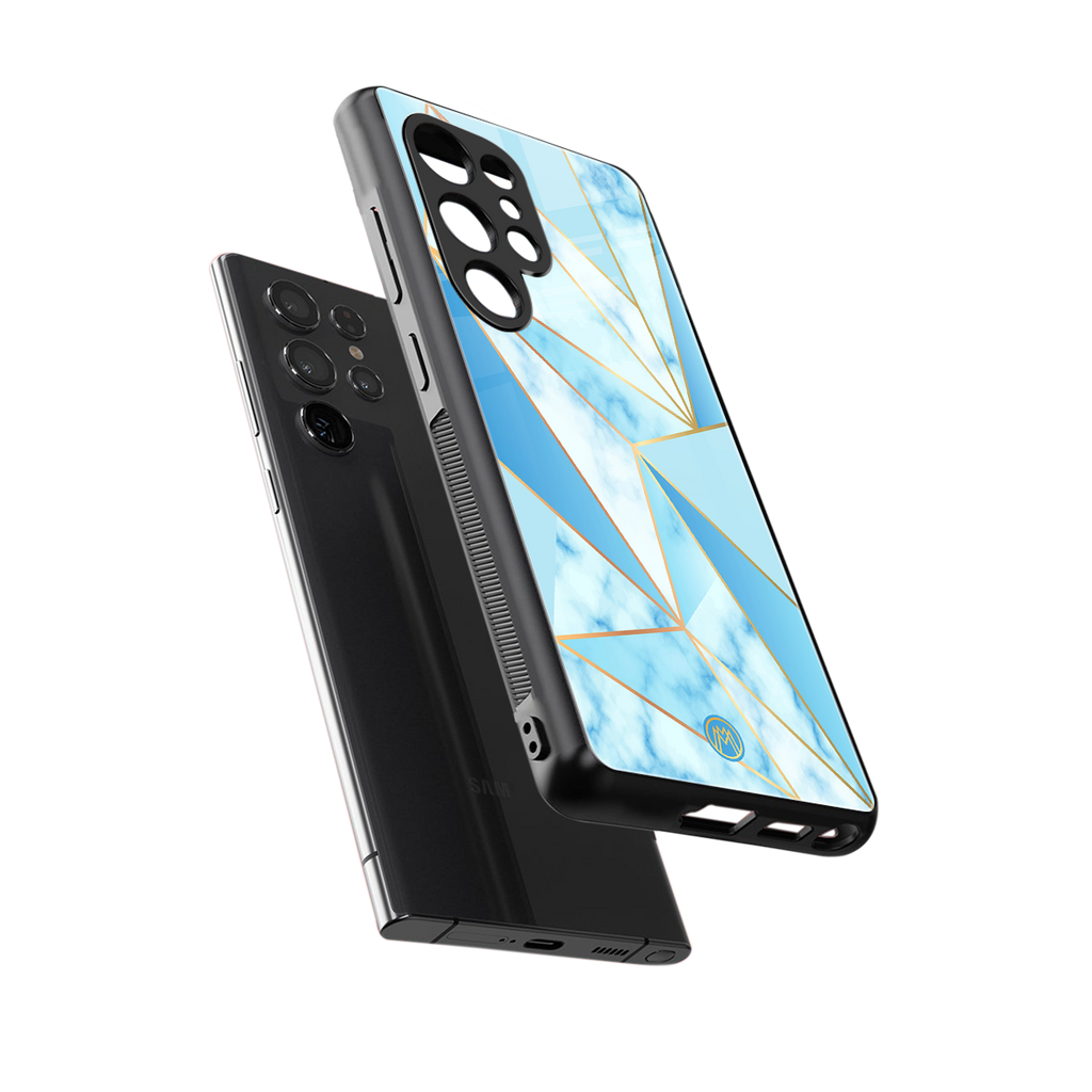 french marble back phone cover | glass case for samsung galaxy s25 ultra