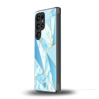 french marble back phone cover | glass case for samsung galaxy s25 ultra