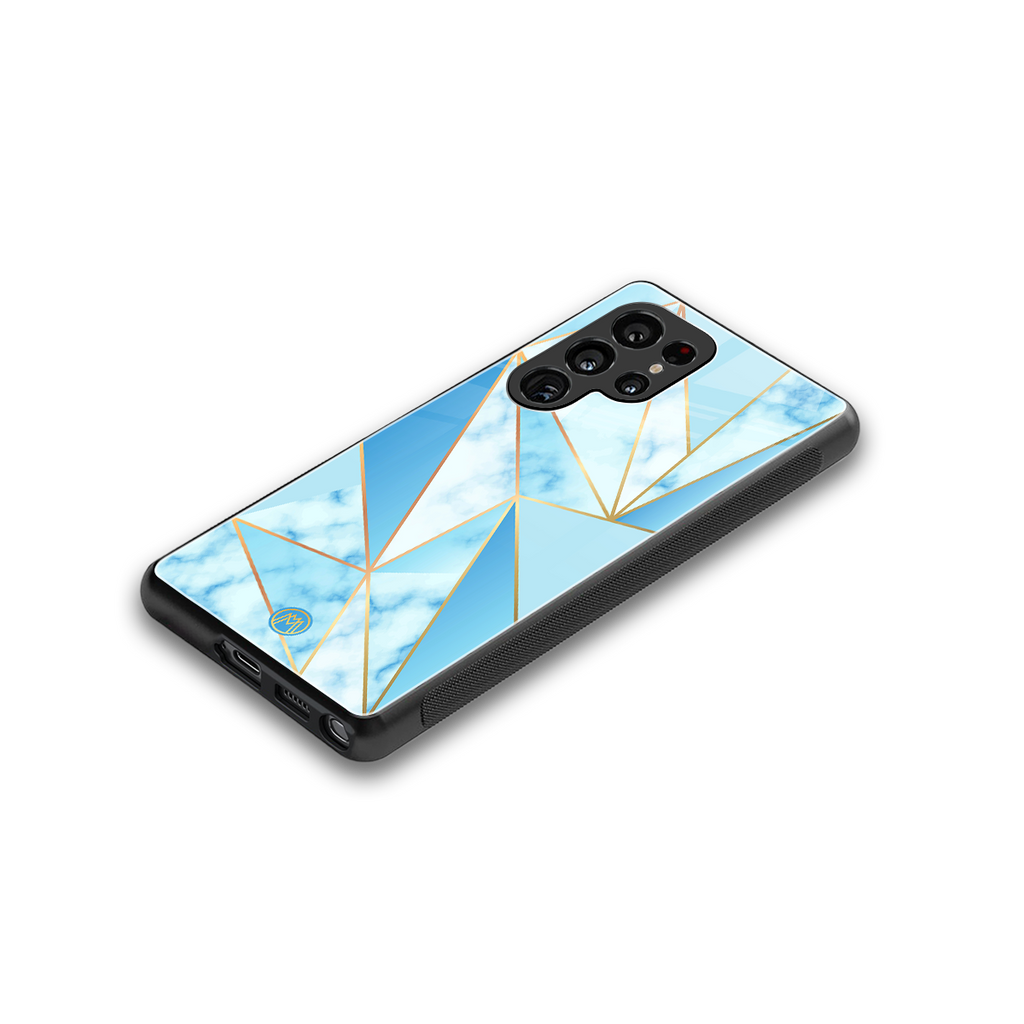french marble back phone cover | glass case for samsung galaxy s25 ultra