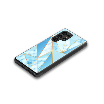 french marble back phone cover | glass case for samsung galaxy s25 ultra