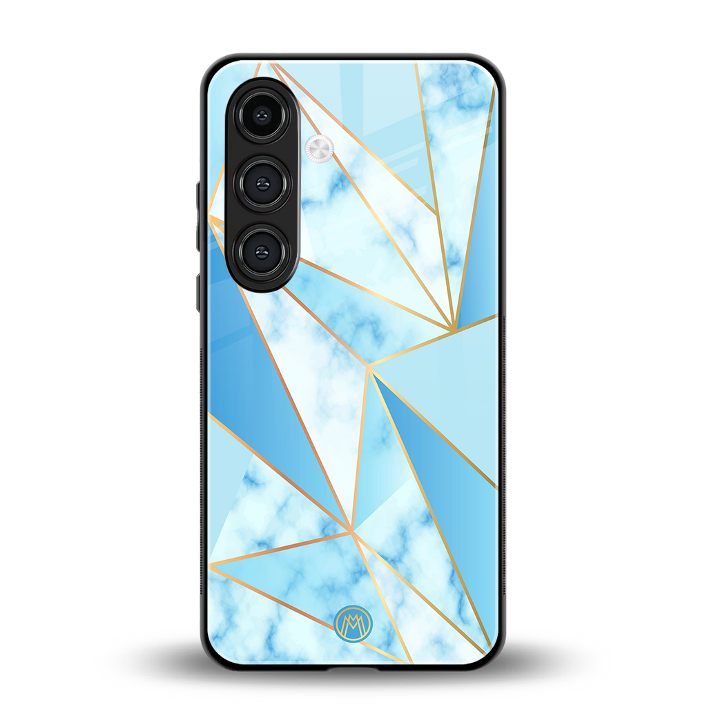 french marble back phone cover | glass case for samsung galaxy s24