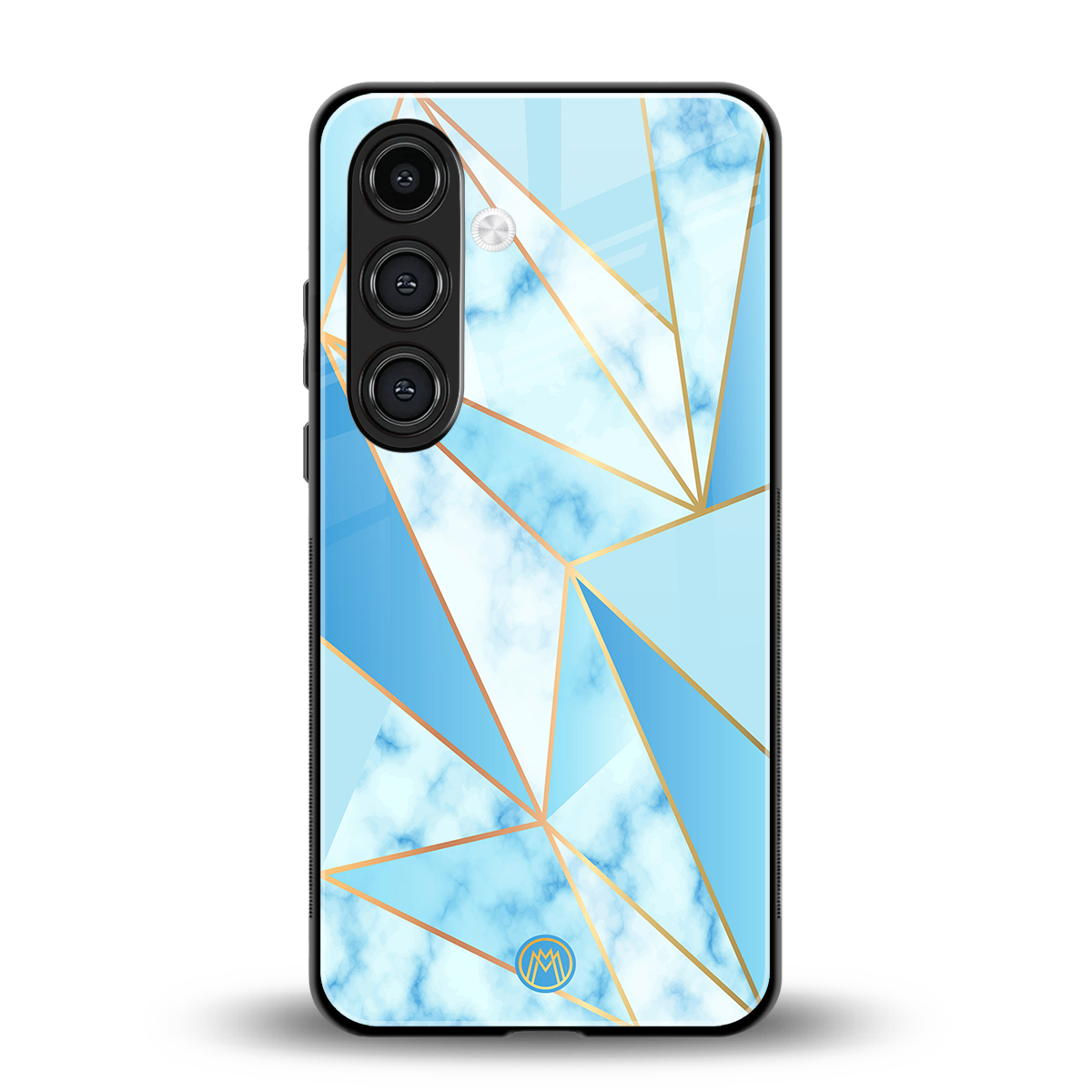 french marble back phone cover | glass case for samsung galaxy s24 plus