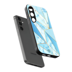 french marble back phone cover | glass case for samsung galaxy s25
