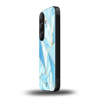 french marble back phone cover | glass case for samsung galaxy s24 fe