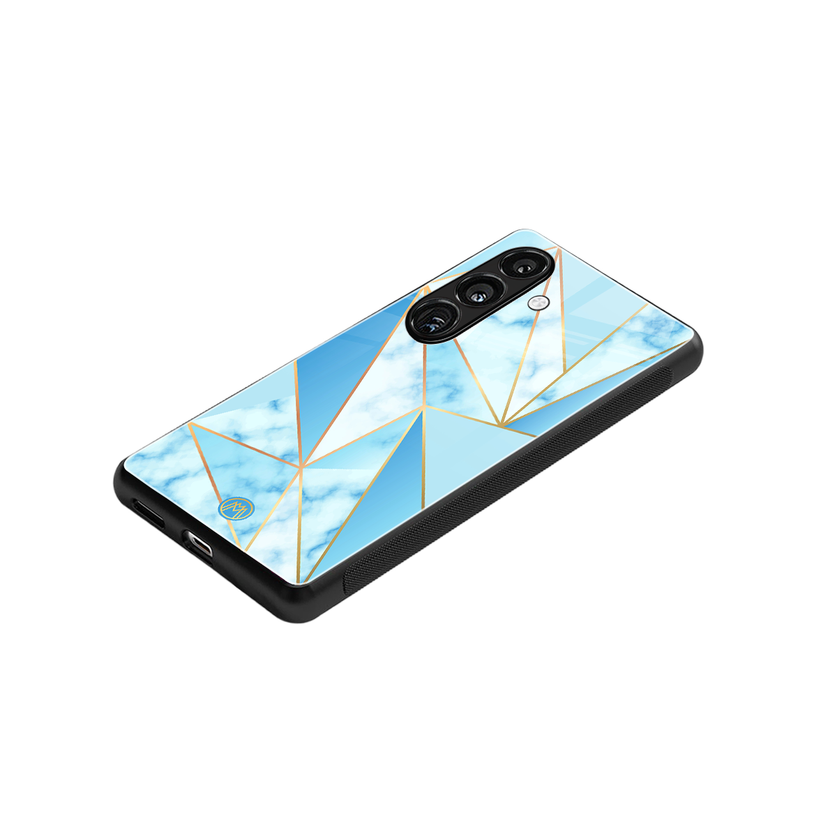 french marble back phone cover | glass case for samsung galaxy s25 plus