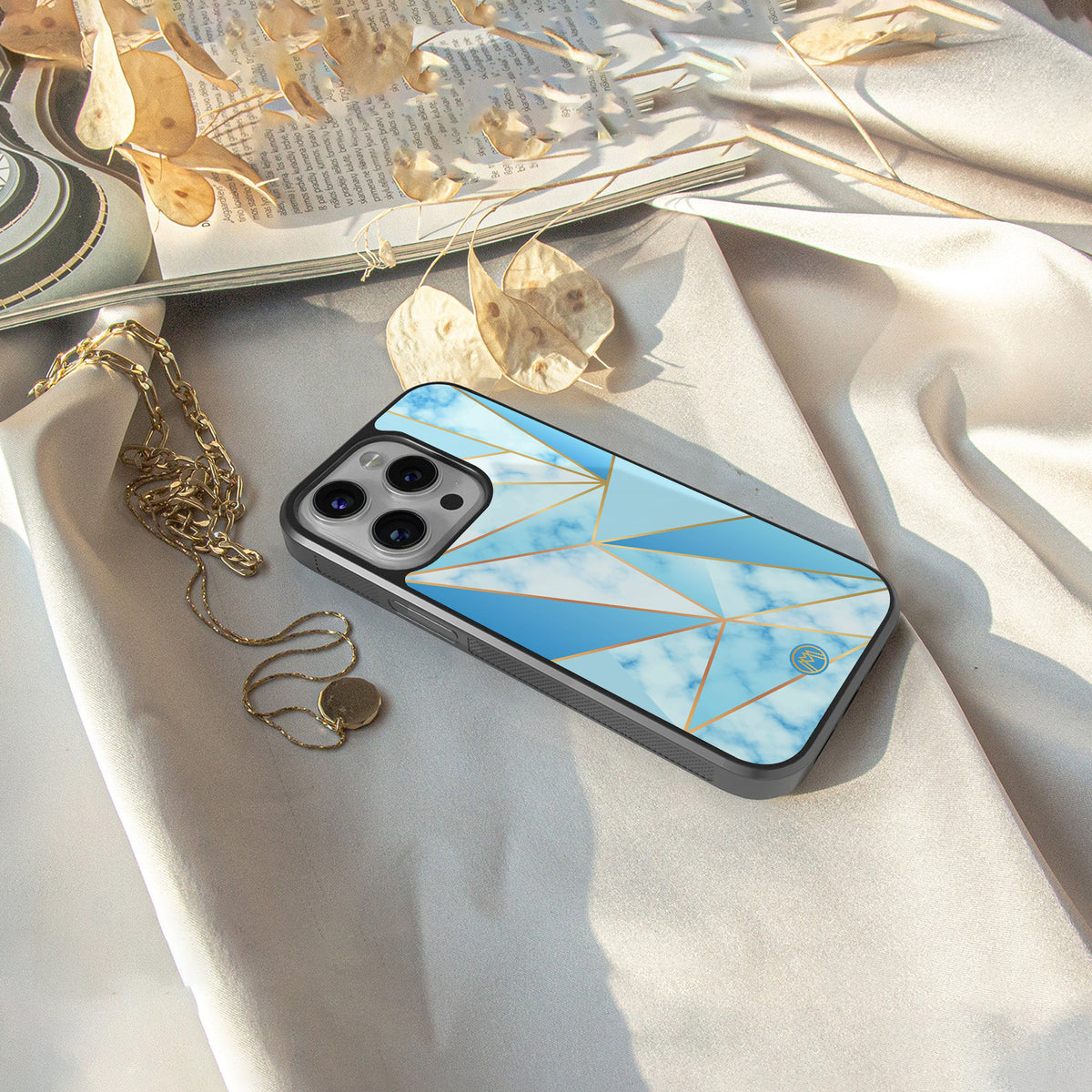 french marble back phone cover | glass case for iphone 16 pro