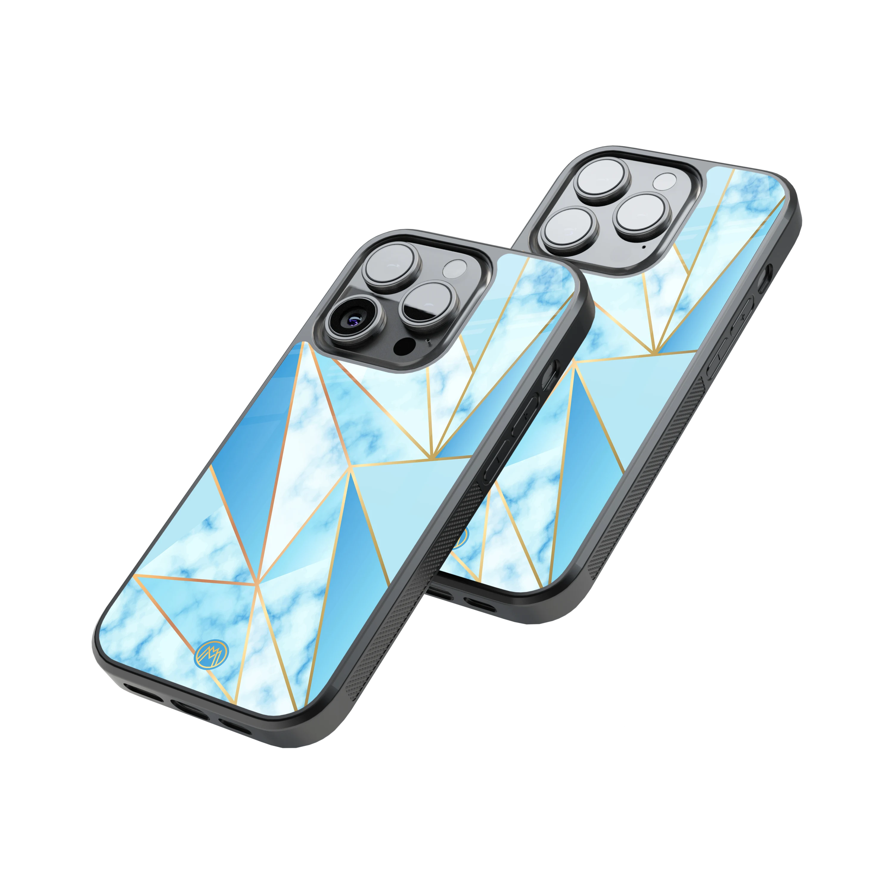 Protective Glass Back Phone Case Compatible with iPhone, Samsung, OnePlus, Pixel & More