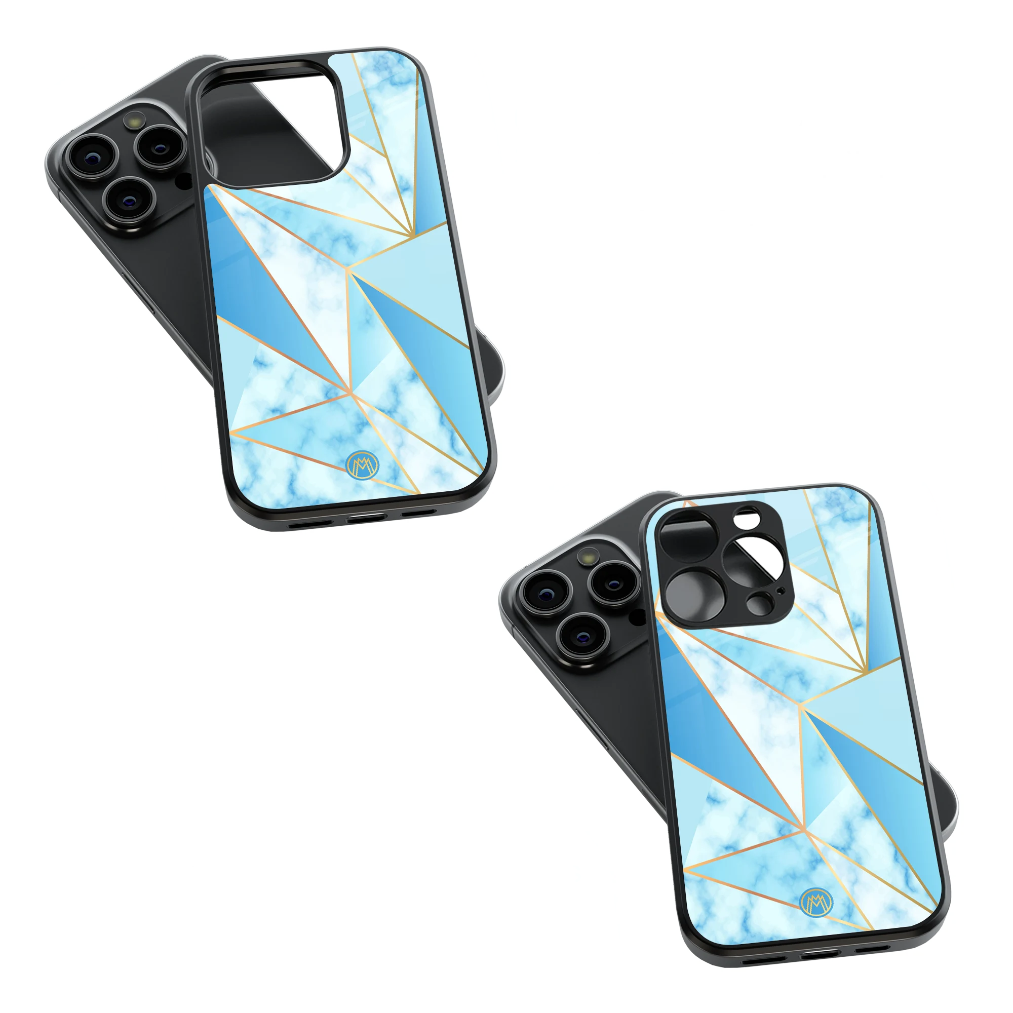 Trendy Glass Back Mobile Case for iPhone, Samsung, Redmi, OnePlus, Google Pixel, Motorola