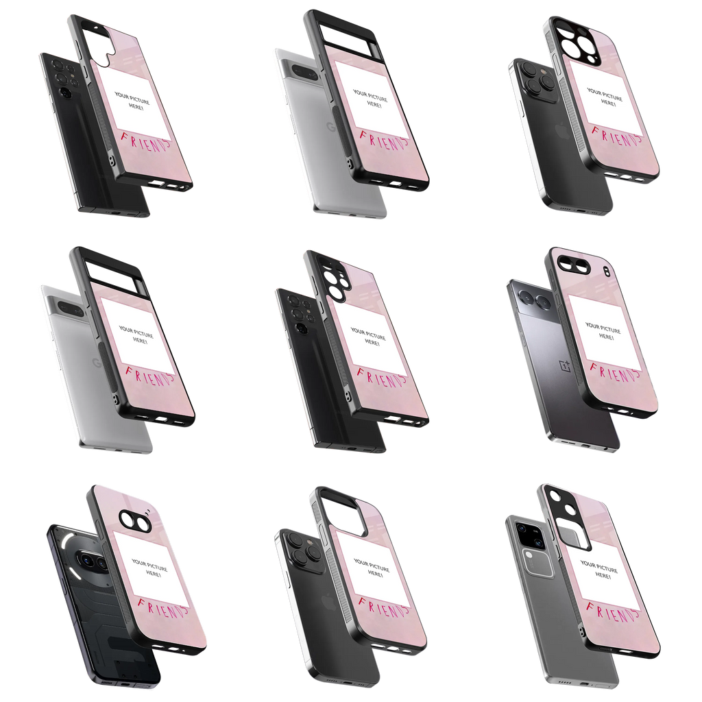 Polaroid Personalised Glass Phone Case
