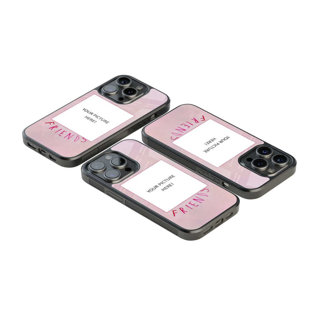 Polaroid Personalised Glass Phone Case