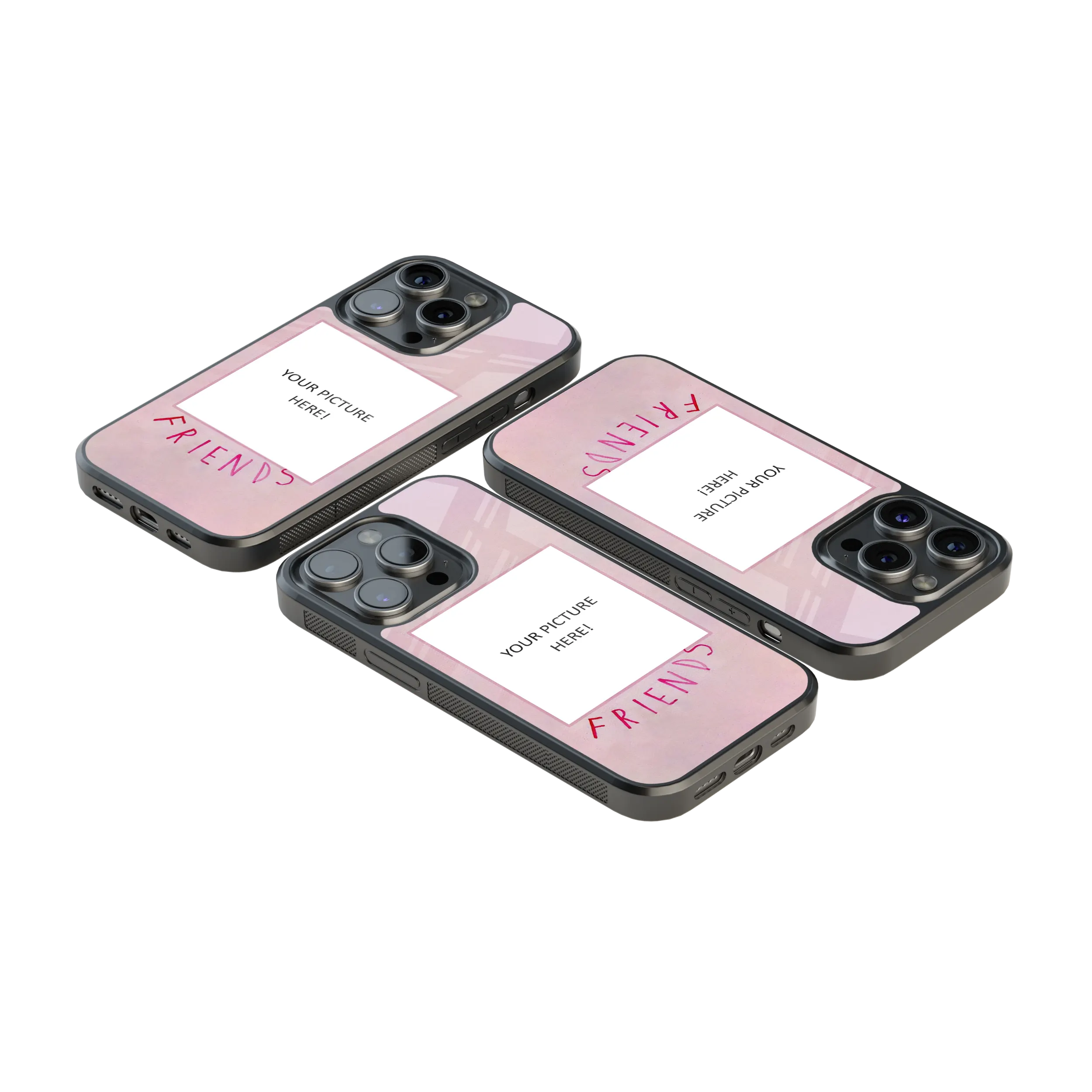 Polaroid Personalised Glass Phone Case