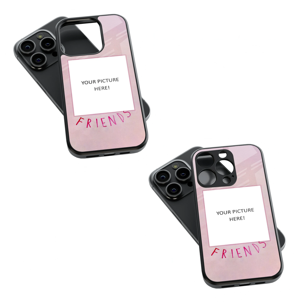 Polaroid Personalised Glass Phone Case