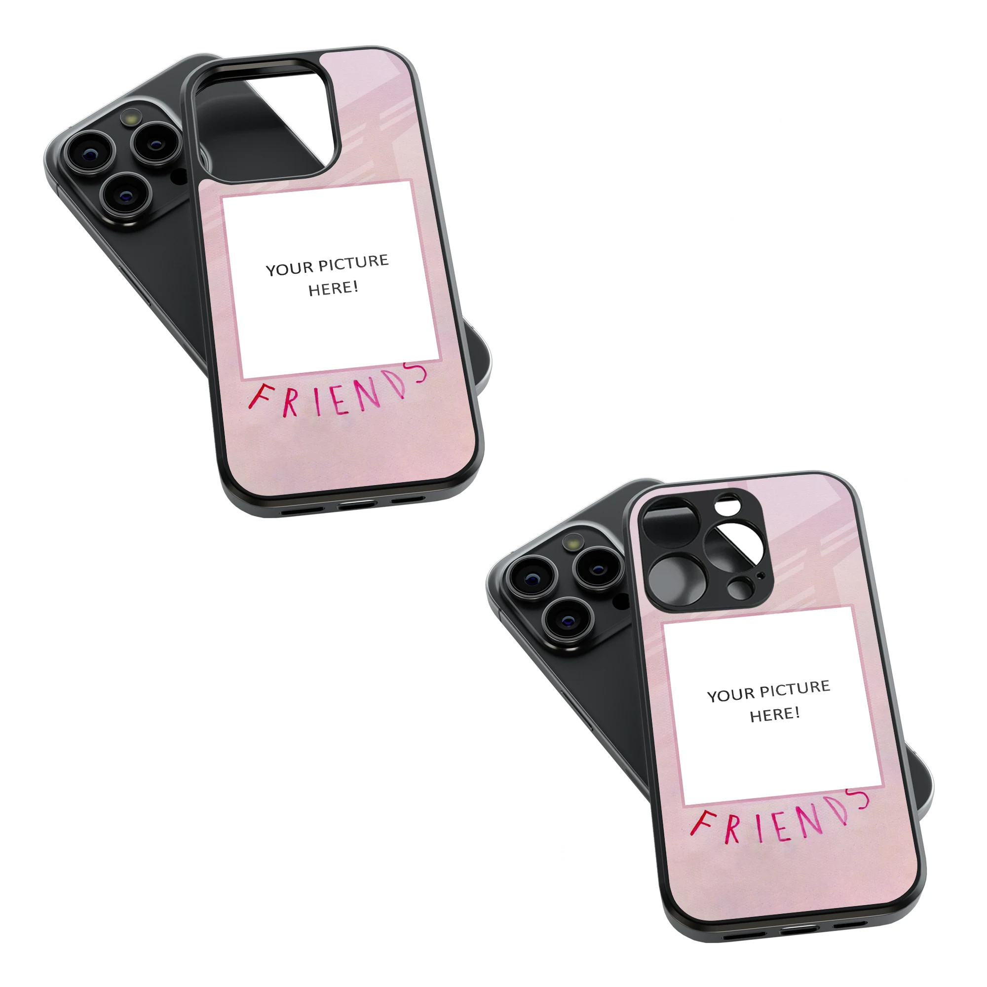 Polaroid Personalised Glass Phone Case