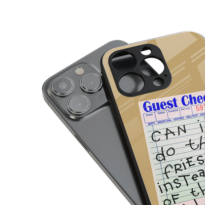 fries over salad back phone cover | glass case for iphone 13 pro max
