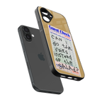 fries over salad back phone cover | glass case for iphone 16