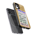 fries over salad back phone cover | glass case for nothing phone 1