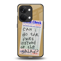 fries over salad back phone cover | glass case for oneplus nord 3