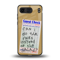 fries over salad back phone cover | glass case for oneplus nord 4